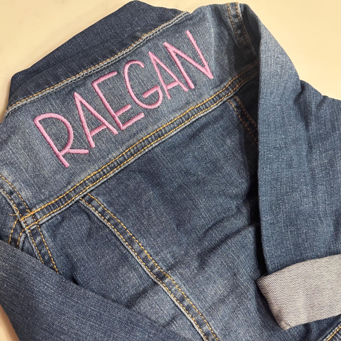 Personalized Embroidered Toddler Denim Jacket