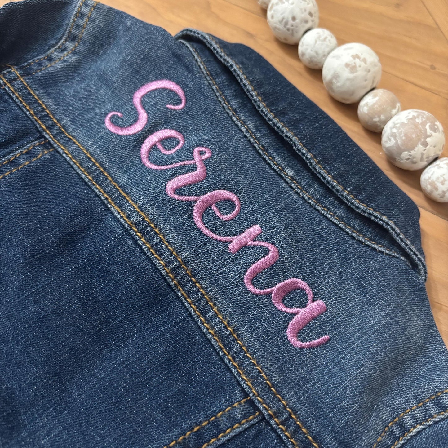 Personalized Embroidered Toddler Denim Jacket