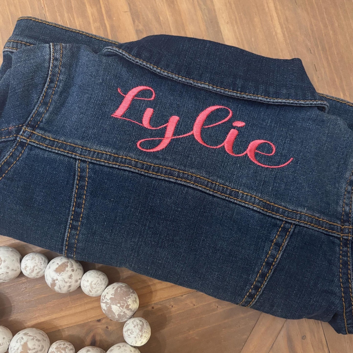 Personalized Embroidered Toddler Denim Jacket