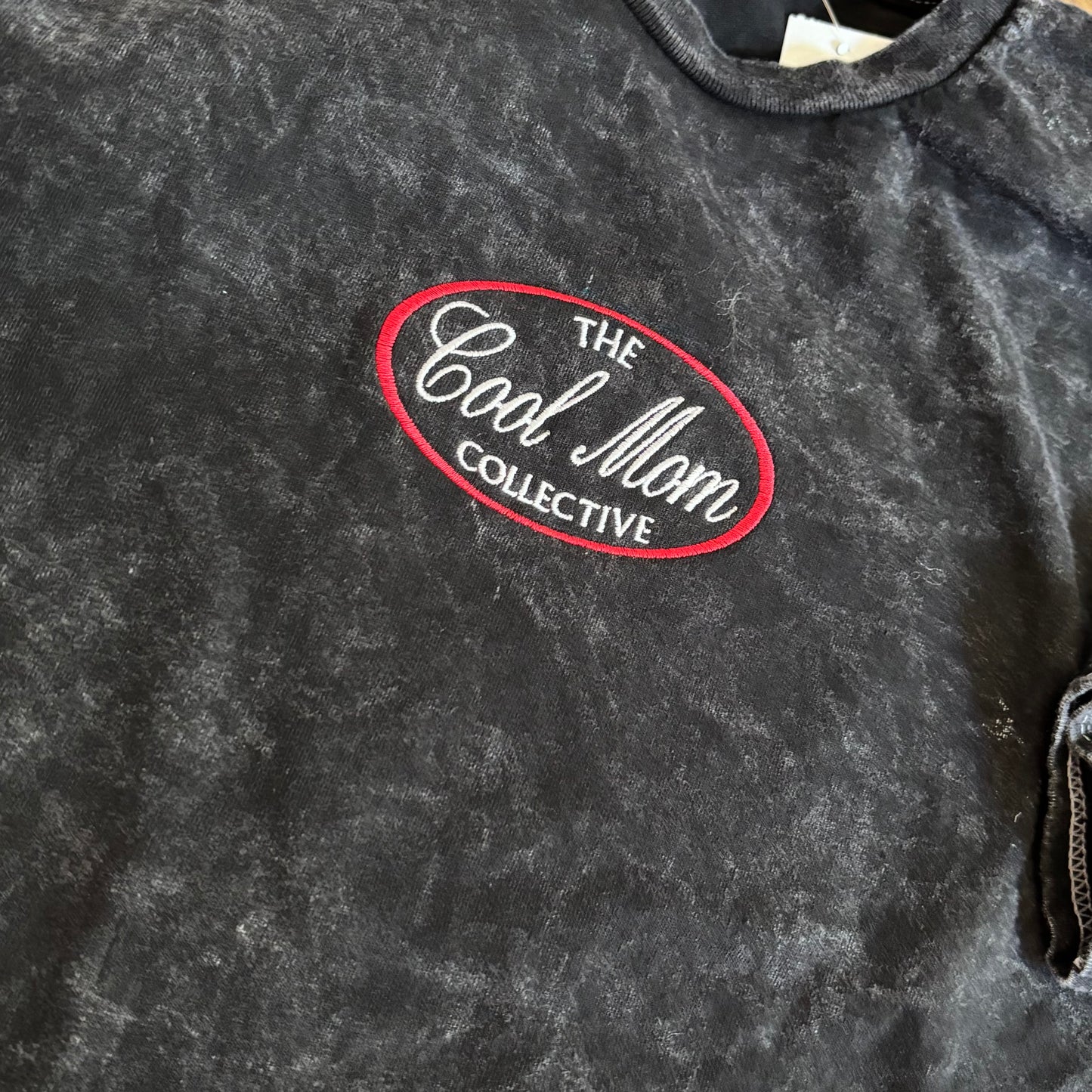 Acid Wash Cool Mom Collective Tee