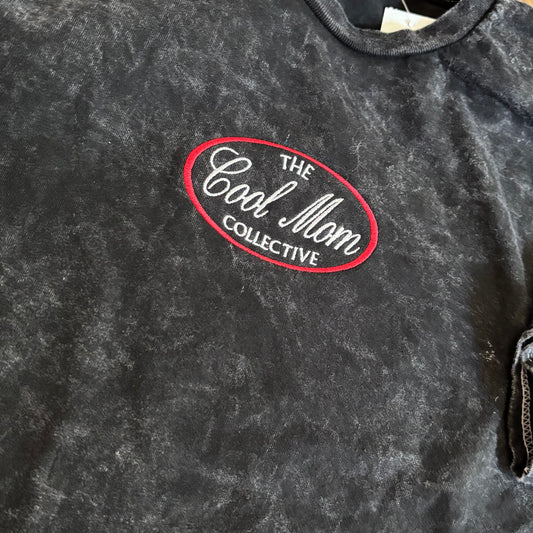 Acid Wash Cool Mom Collective Tee