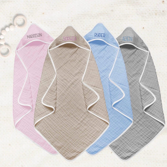 Personalized Hooded Towel for Baby and Toddler | Baby Towel with Name | Baby Bath Towel | Custom Towel | Gift for New Baby |Baby Beach Towel