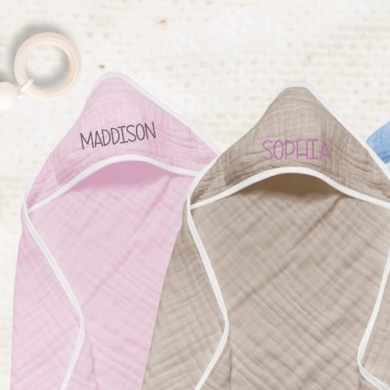 Personalized Hooded Towel for Baby and Toddler | Baby Towel with Name | Baby Bath Towel | Custom Towel | Gift for New Baby |Baby Beach Towel