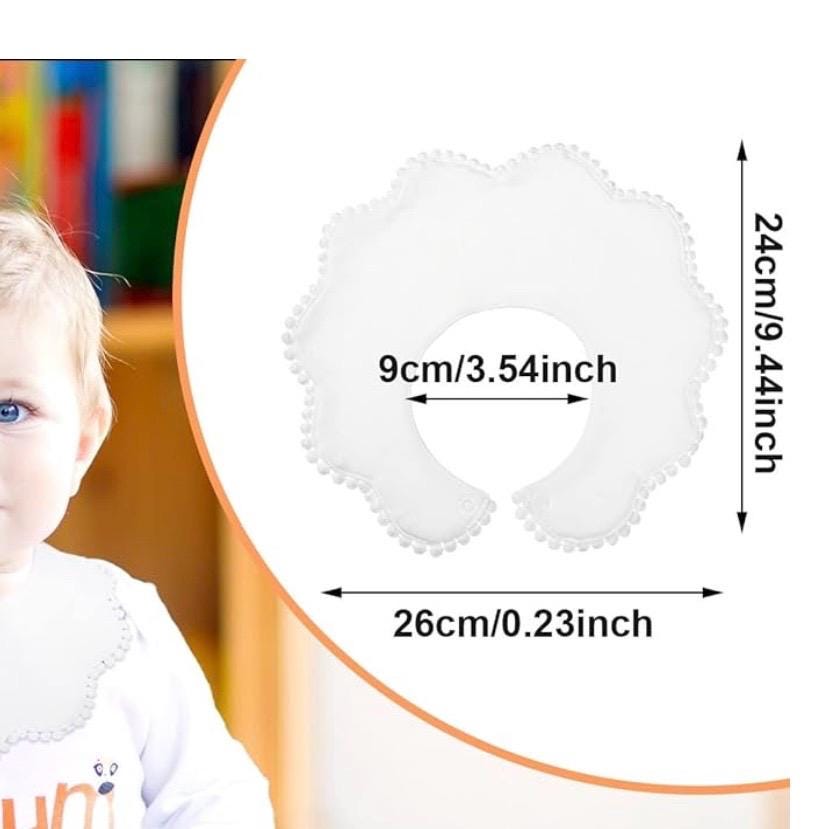 Custom Embroidered Scalloped Drool Bib