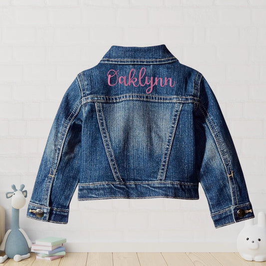 Personalized Embroidered Toddler Denim Jacket
